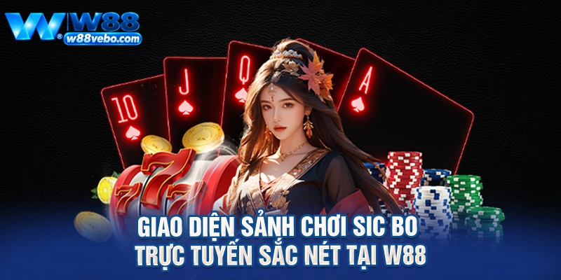 Giao diện sảnh chơi sic bo trực tuyến sắc nét tại W88