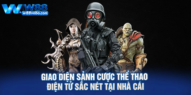 Cẩm Nang Cược PUBG Tại W88: Bí Kíp Soi Kèo Và Chiến Thuật Thắng Lớn 2 Giao diện sảnh cược thể thao điện tử sắc nét tại nhà cái