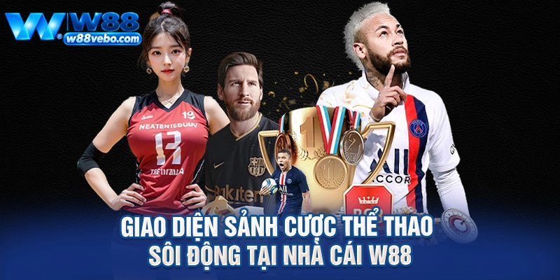 Hướng Dẫn Chi Tiết Cách Đặt Cược Thể Thao Tại W88 Và Bí Quyết Thắng Lớn 2 Giao diện sảnh cược thể thao sôi động tại nhà cái W88