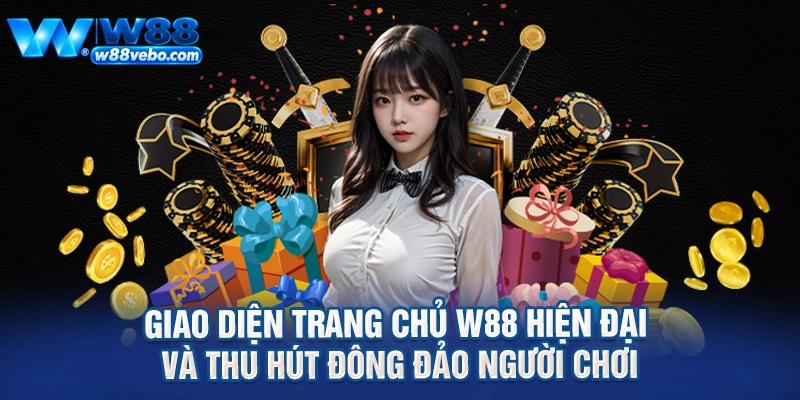 Hướng Dẫn Chương Trình Giới Thiệu Bạn Bè Nhận Thưởng W88 Và Bí Kíp Cá Cược Đỉnh Cao 2 Giao diện trang chủ W88 hiện đại và thu hút đông đảo người chơi