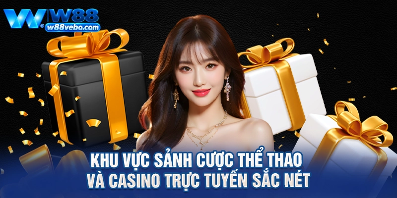 Khu vực sảnh cược thể thao và casino trực tuyến sắc nét